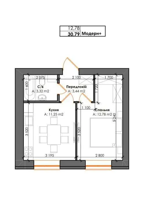 Продам 1-кімнатну квартиру, Киевская обл., Киево-Святошинский, Гатное, Інститутська