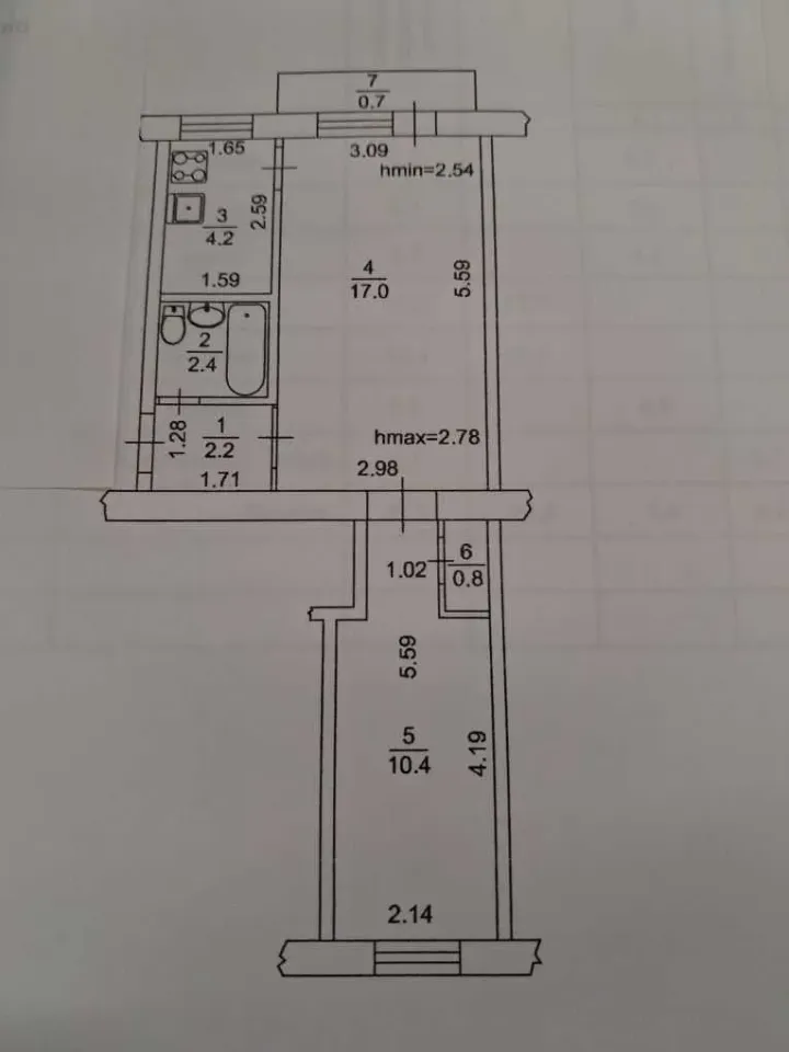 Продам 2-кімнатну квартиру, Киевская обл., Киев, Голосеевский р-н, Бурмистенка вул.